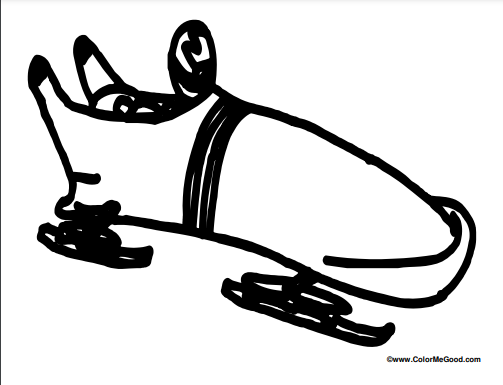 Free Printable Bobsled Beautiful coloring page for kids of all ages. Bobsled coloring pages are a fun way for kids of all ages to develop creativity,