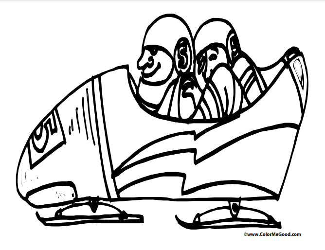 Free Printable Bobsled Free coloring page for kids of all ages. Bobsled coloring pages are a fun way for kids of all ages to develop creativity,
