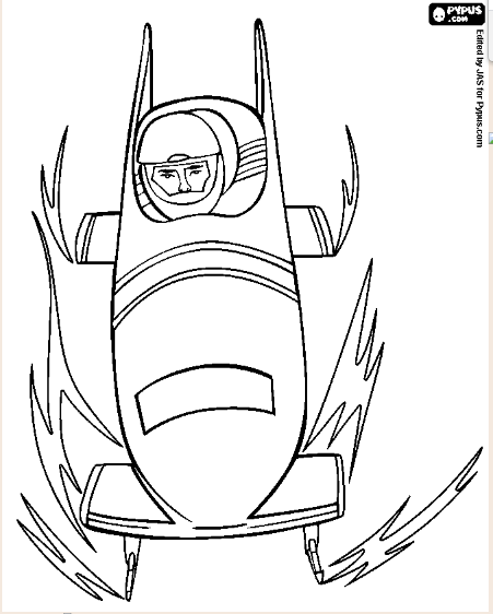 Free Printable Bobsled To Print 2 coloring page for kids of all ages. Bobsled coloring pages are a fun way for kids of all ages to develop creativity,