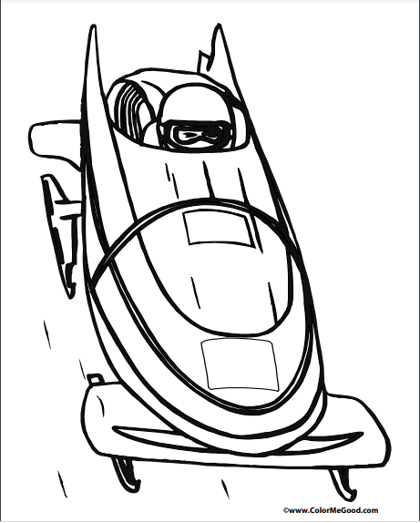 Free Printable Feee Image Bobsled coloring page for kids of all ages. Bobsled coloring pages are a fun way for kids of all ages to develop creativity,