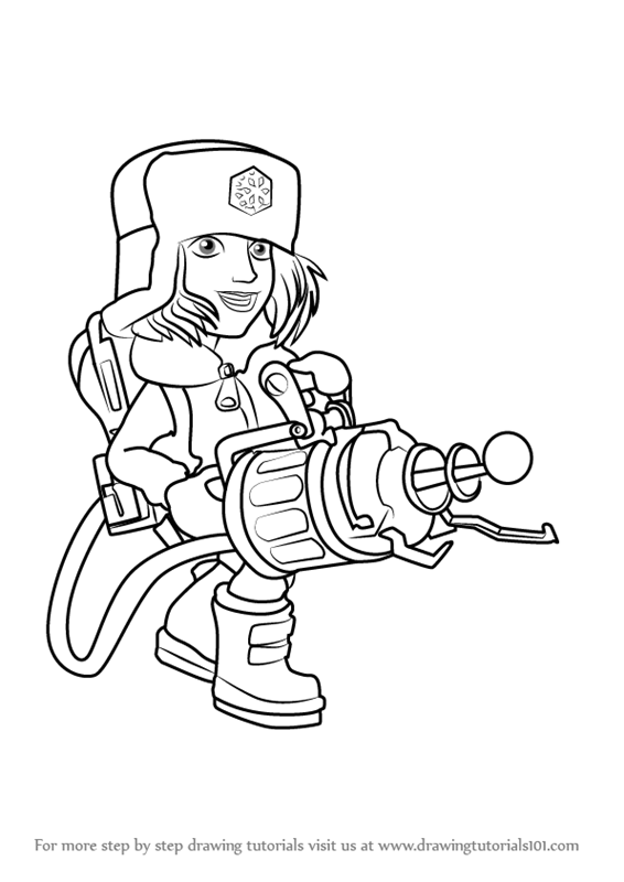 Free Printable Free Printable Cryoneer From Boom Beach coloring page for kids of all ages. Boom Beach coloring pages are a fun way for kids of all ages to