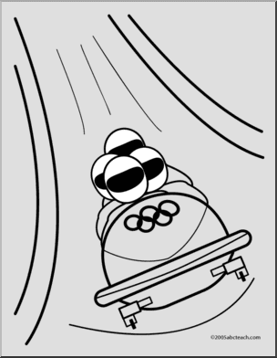 Free Printable Team Bobsled To Print coloring page for kids of all ages. Bobsled coloring pages are a fun way for kids of all ages to develop creativity,