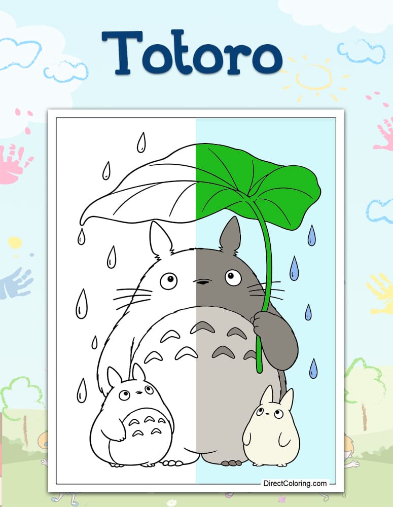 Totoro Coloring Pages