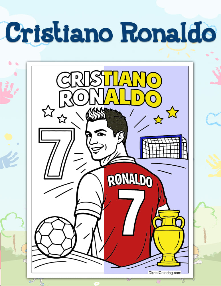Cristiano Ronaldo Coloring Pages