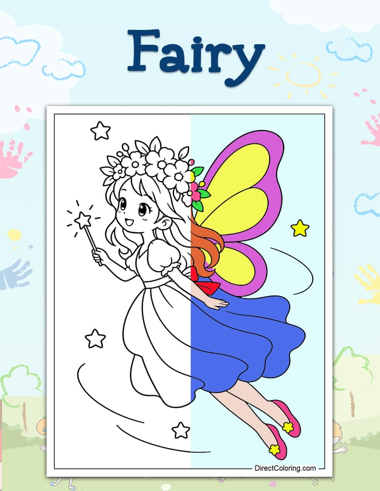 Fairy Coloring Pages