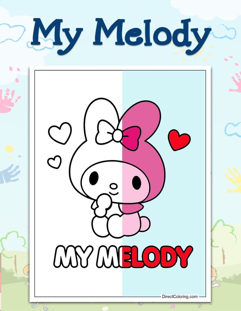 My Melody Coloring Pages