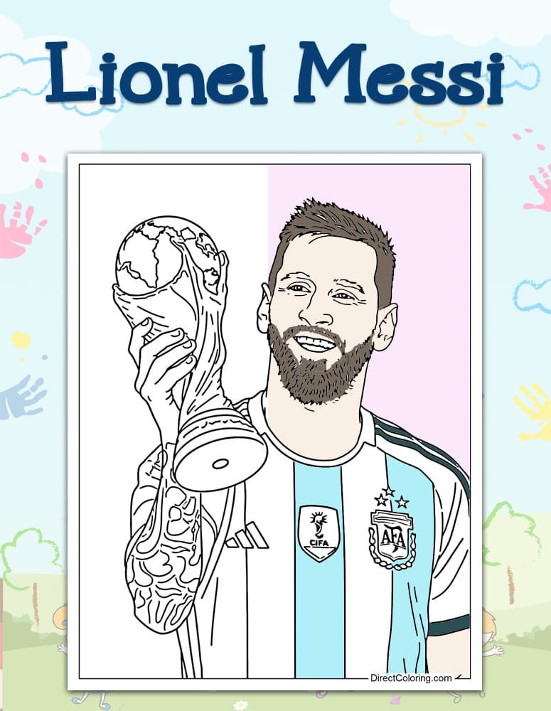 Lionel Messi Coloring Pages