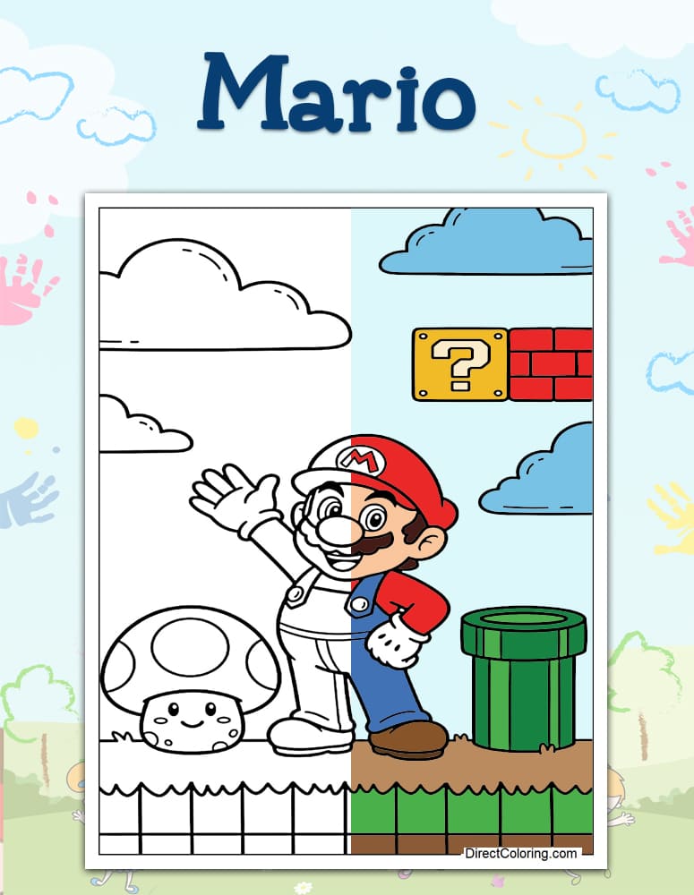Mario Coloring Pages