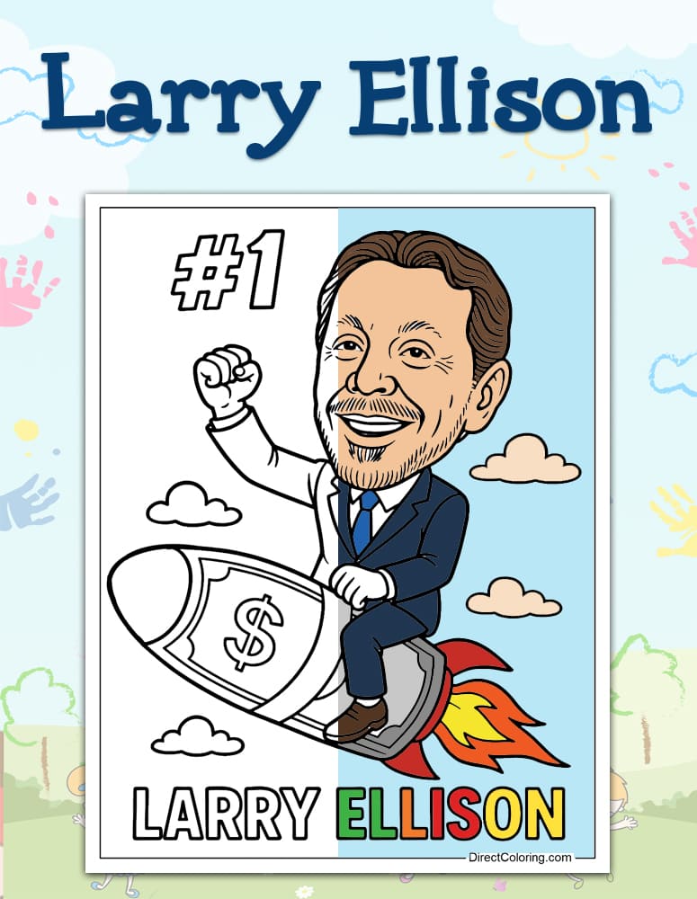 Larry Ellison Coloring Pages