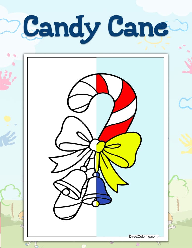 Candy Cane Coloring Pages Candy Cane Coloring Pages