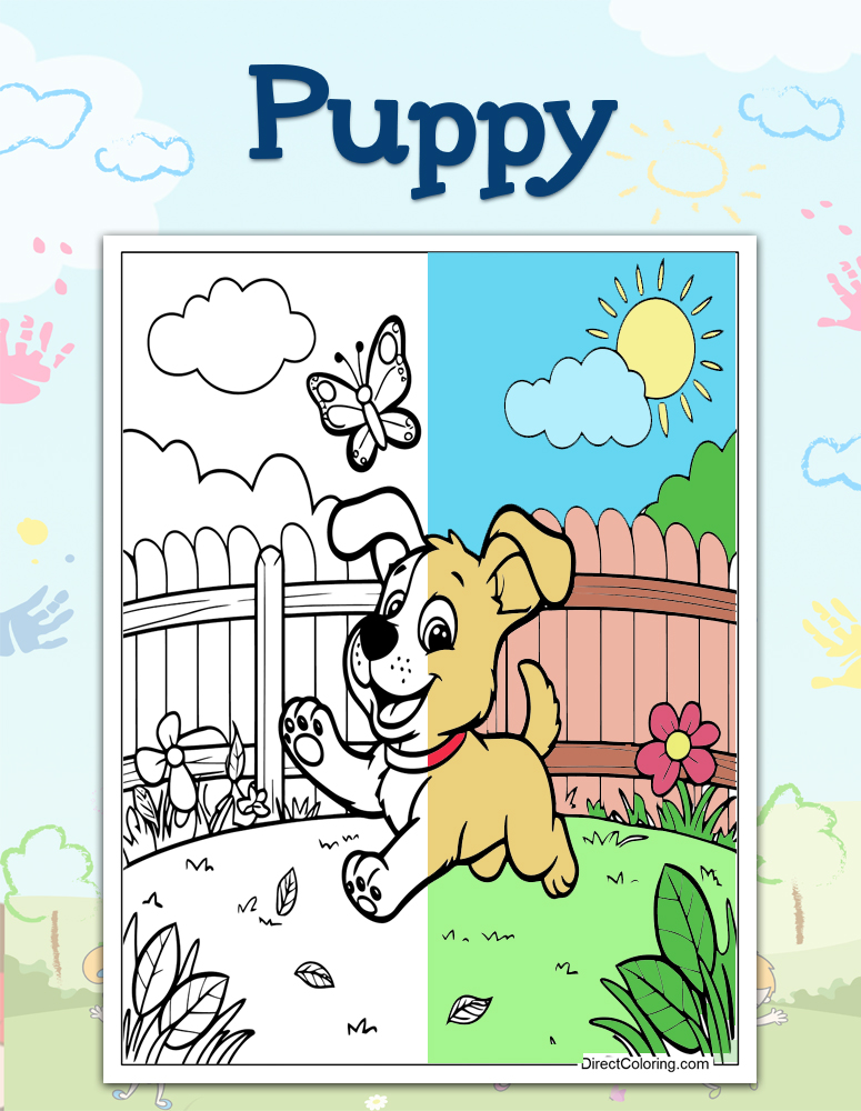 Puppy Coloring Pages