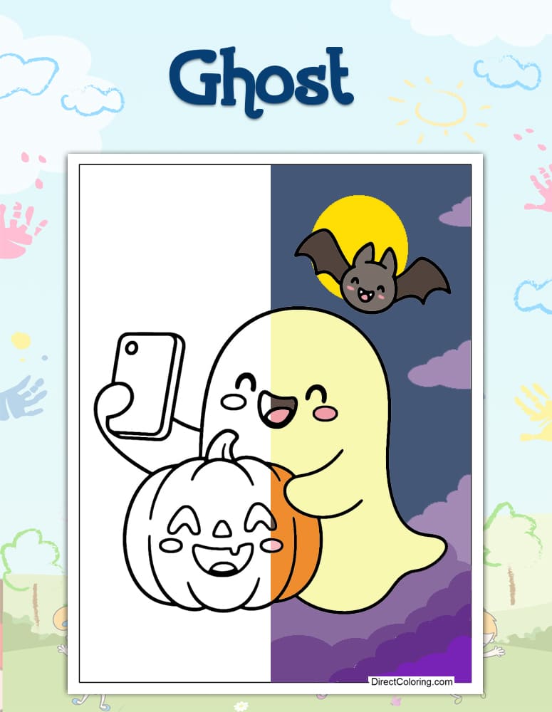 Ghost Coloring Pages