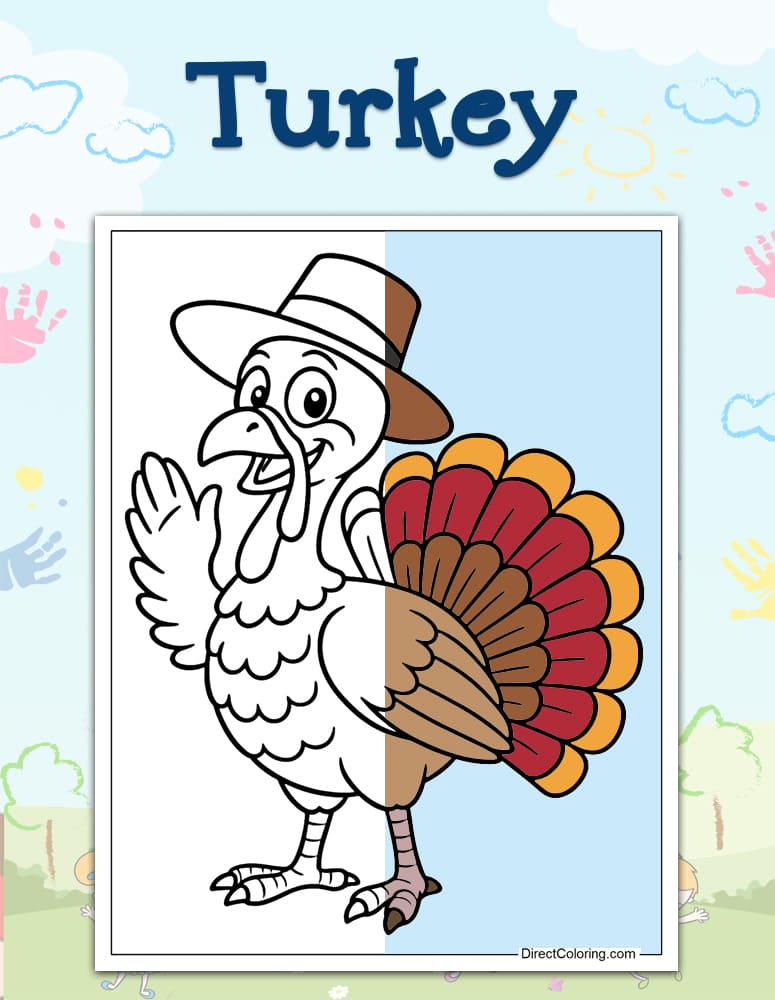 Turkey Coloring Pages