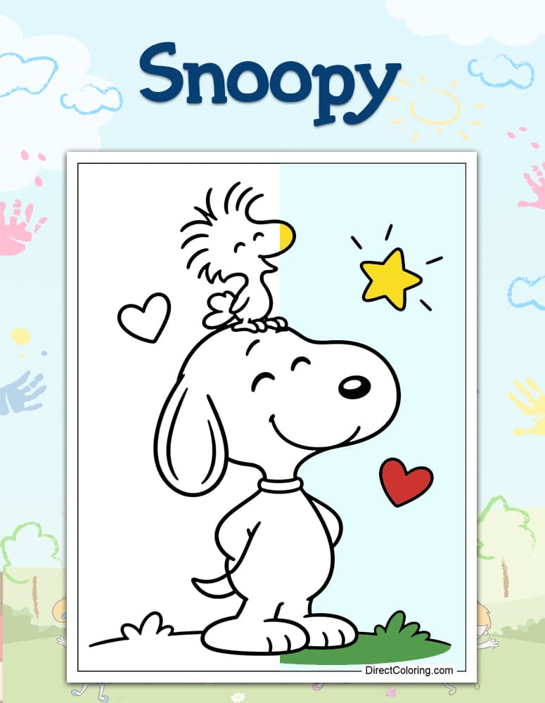 Snoopy Coloring Pages