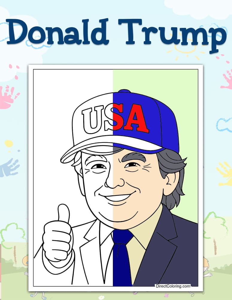 Donald Trump Coloring Pages