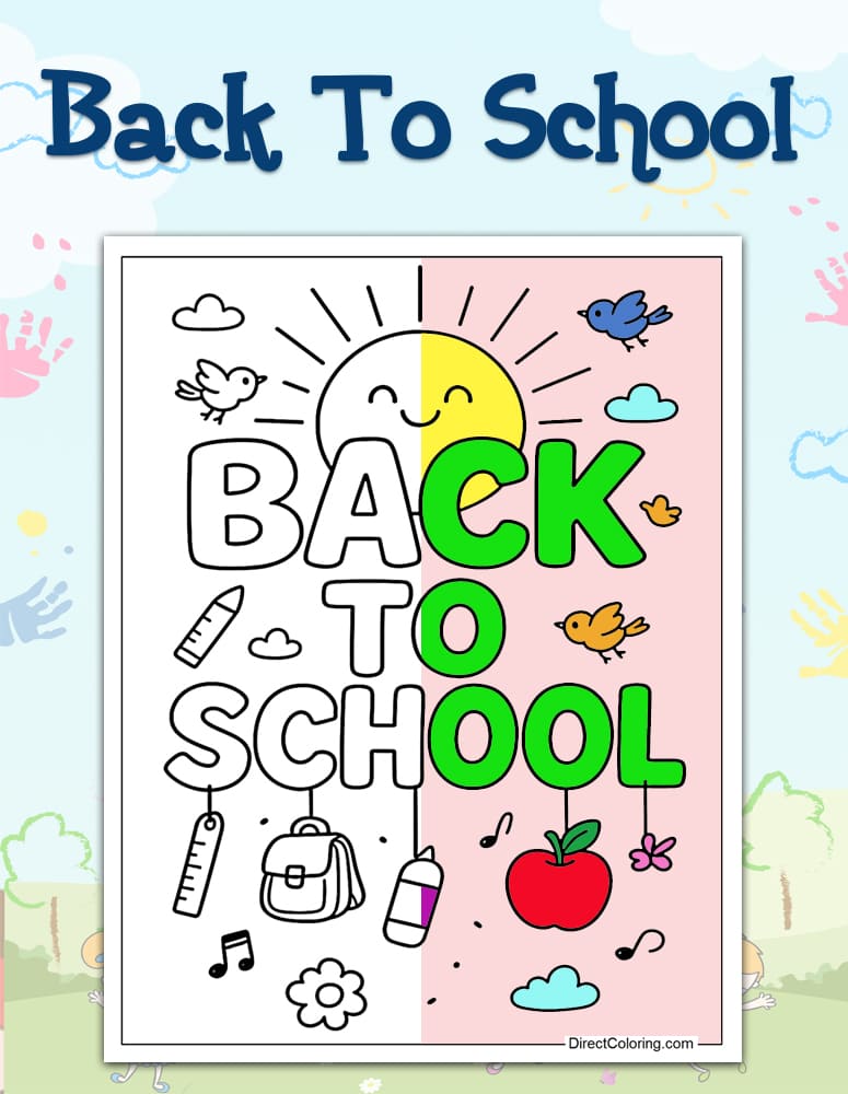 Back to School Coloring Pages