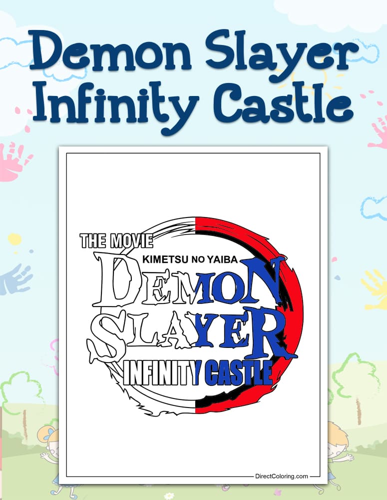 Demon Slayer Infinity Castle Coloring Pages
