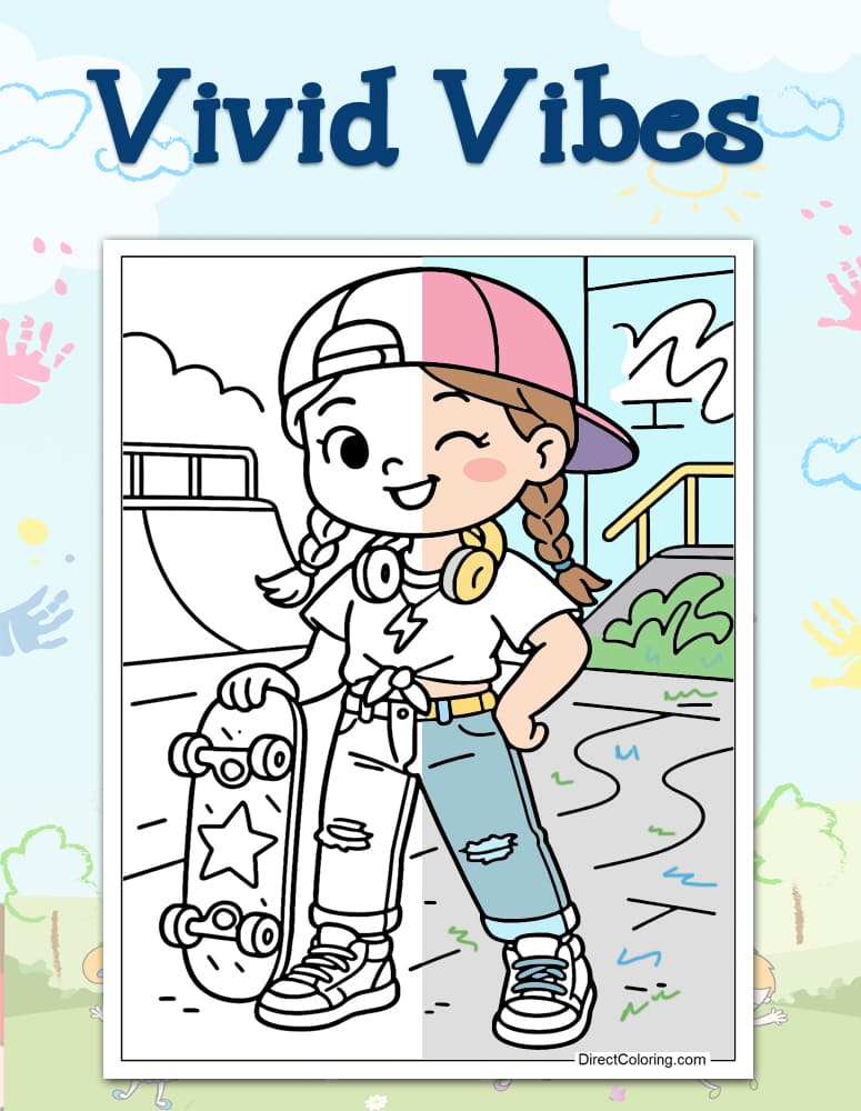 Vivid Vibes Coloring Pages