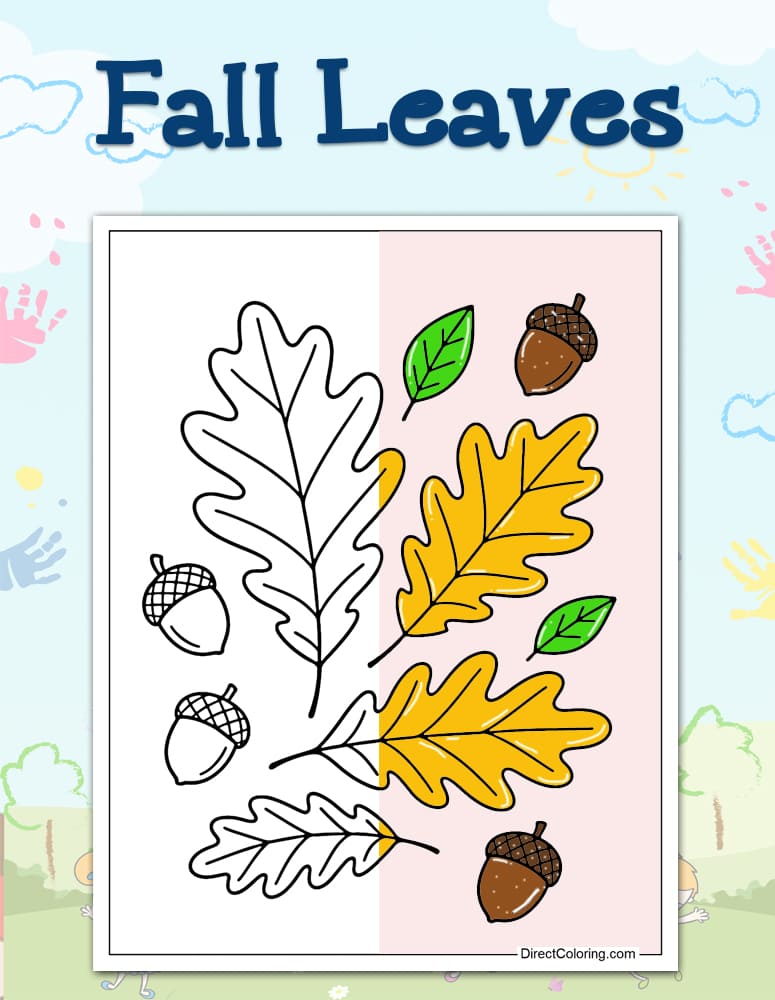 Fall Leaves Coloring Pages Fall Leaves Coloring Pages