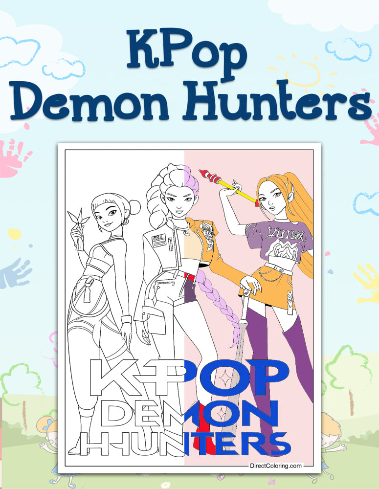 KPop Demon Hunters Coloring Pages