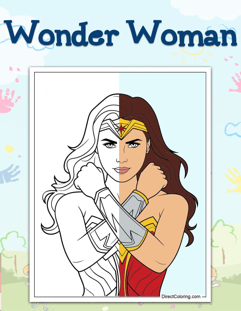 Wonder Woman Coloring Pages