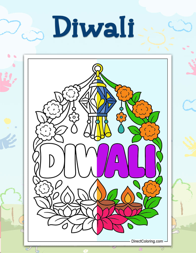 Diwali Coloring Pages
