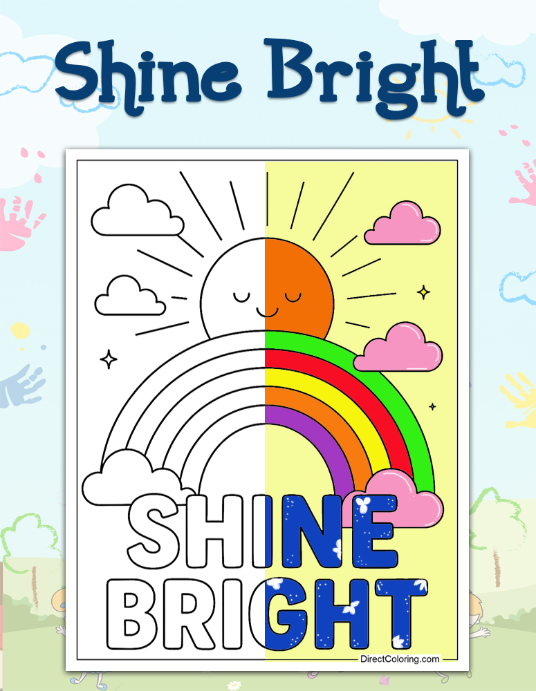 Inspirational Coloring Pages - Shine%20bright%20coloring%20pages