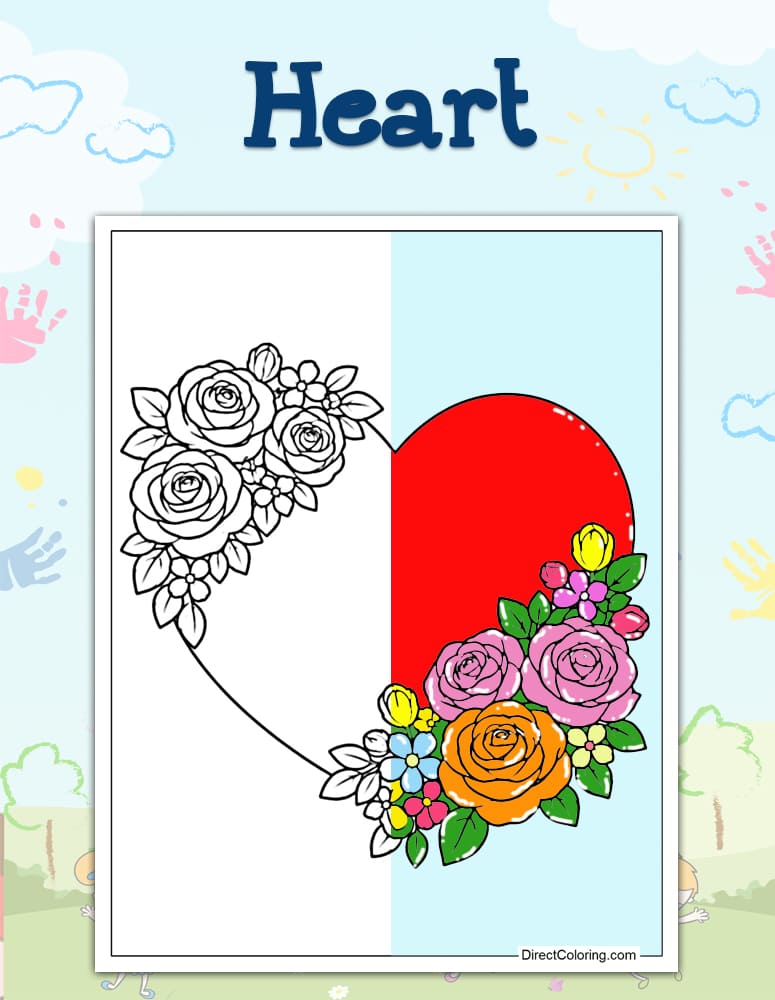 Heart Coloring Pages