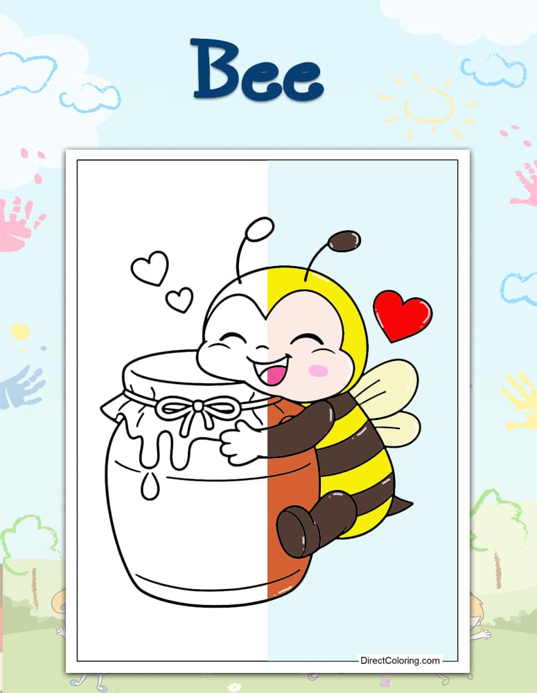 Bee Coloring Pages