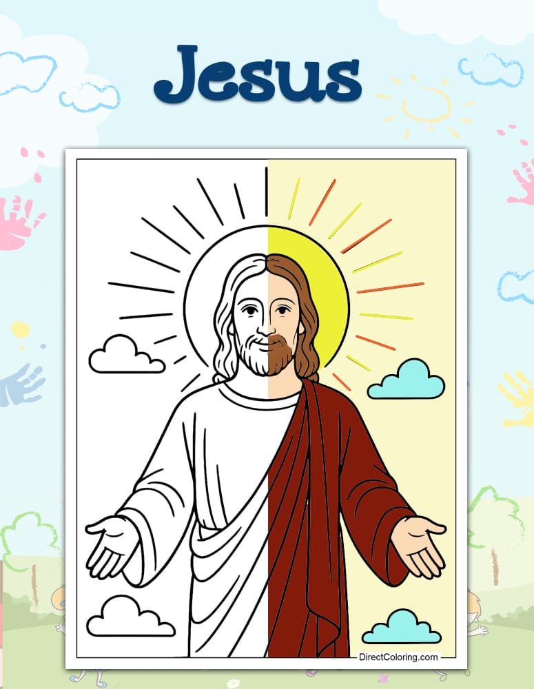 Jesus Coloring Pages Jesus Coloring Pages