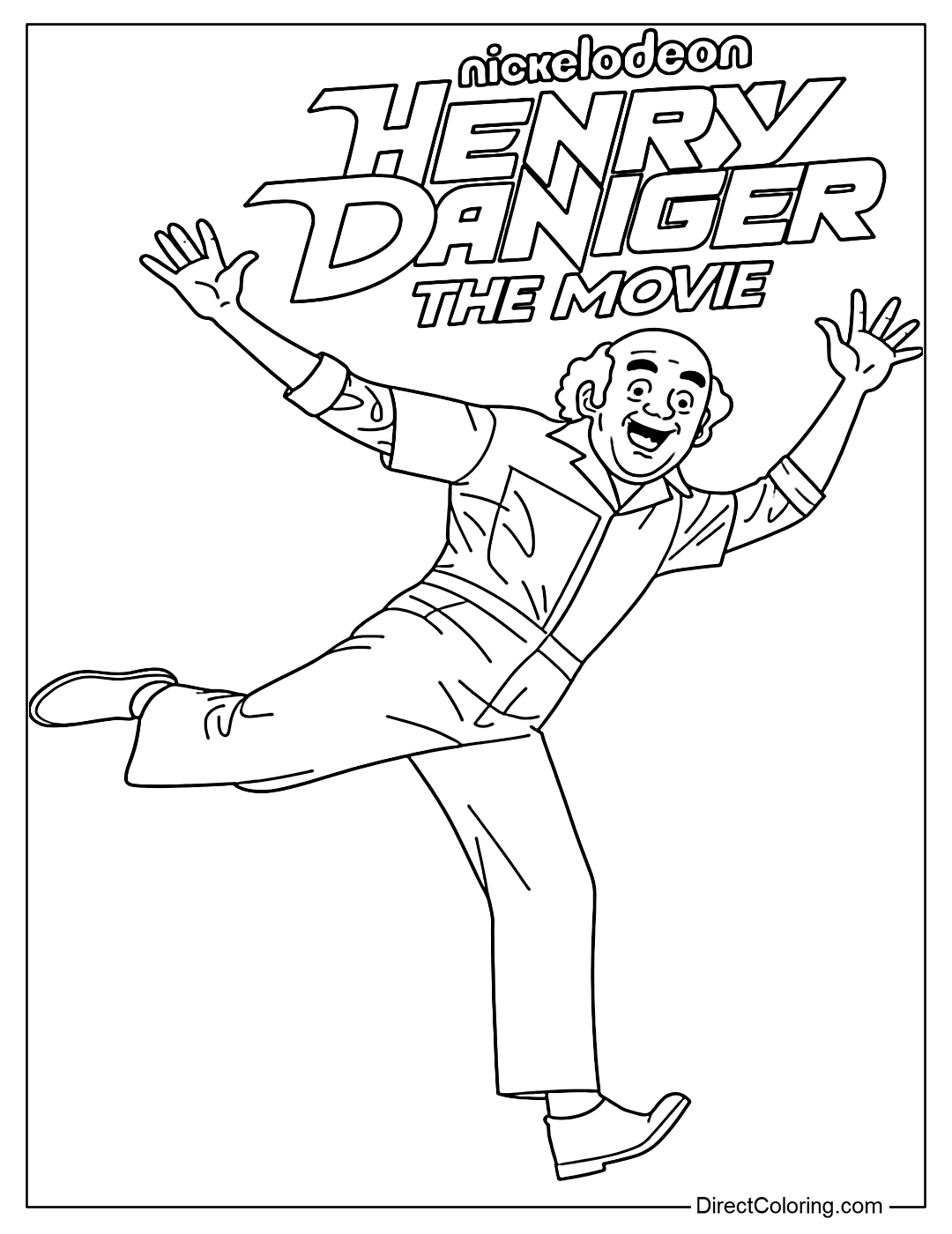 Schwoz Schwartz Henry Danger Coloring Page