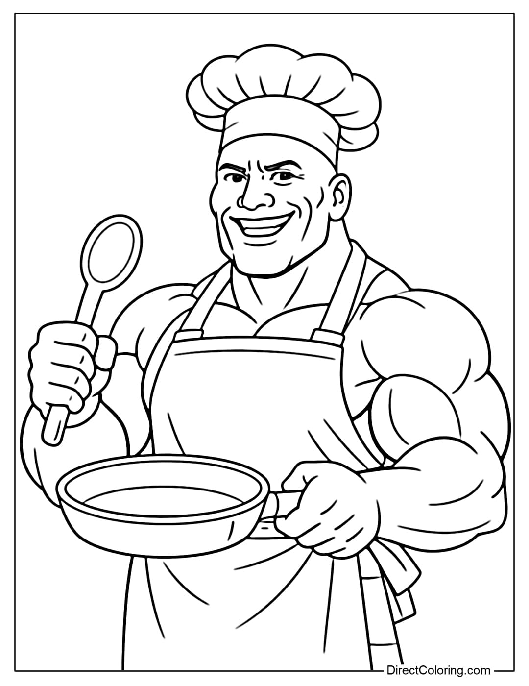 Coloring page of Dwayne 