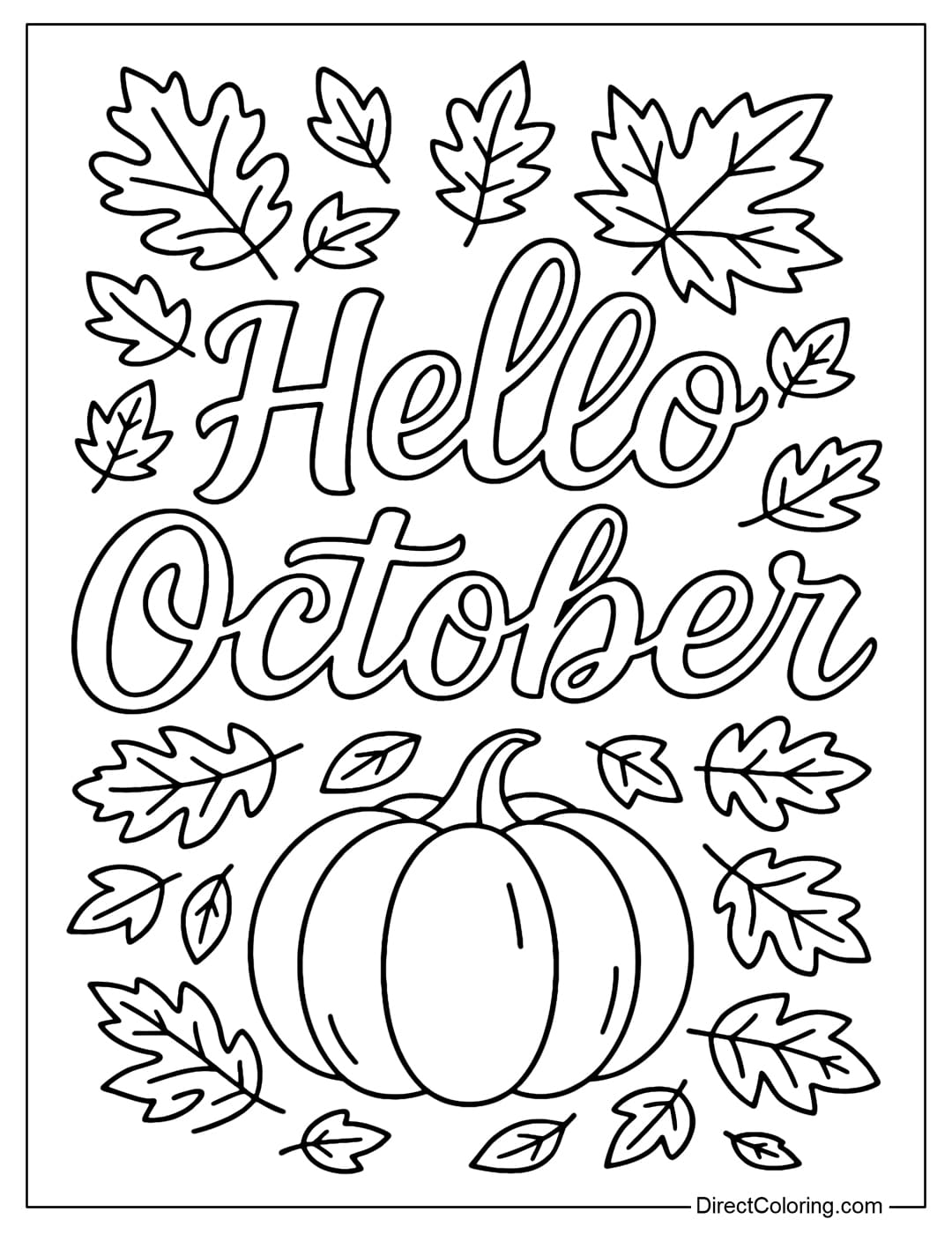 Coloring page of the artistic word 