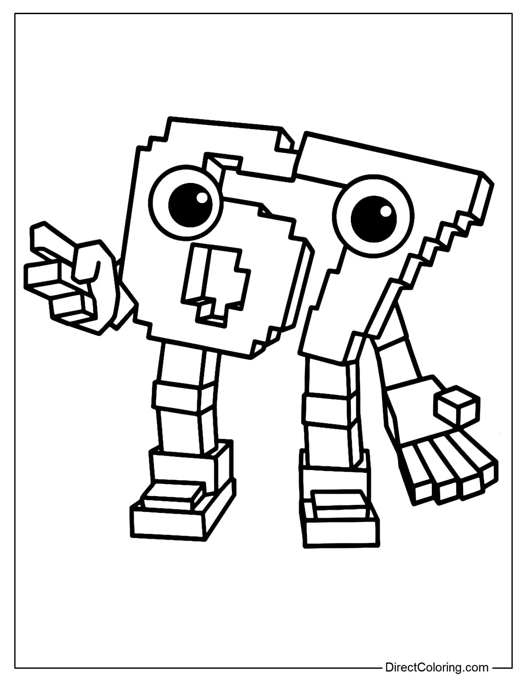 67 Brainrot coloring page from Steal a Brainrot.