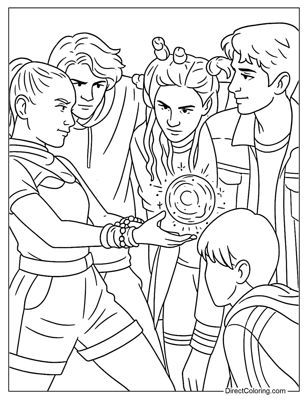 Free Coloring Page Disney Zombies 4