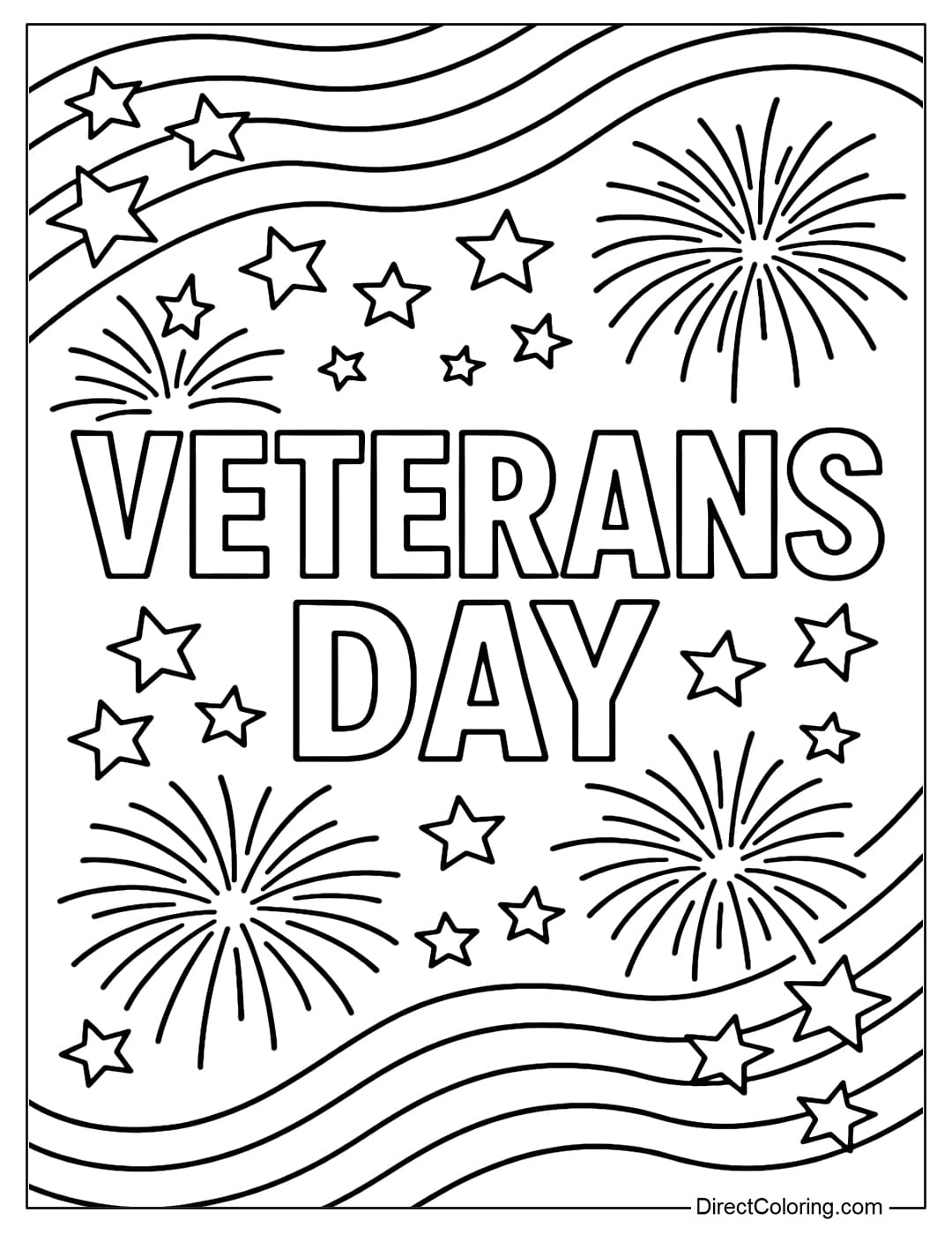 Coloring page of the word 