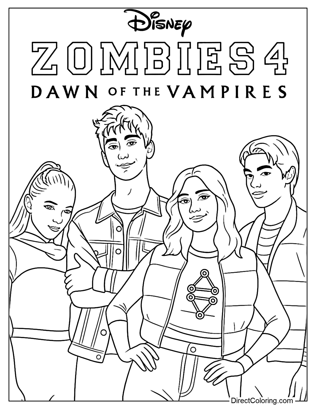 Zombie Coloring Pages Disney