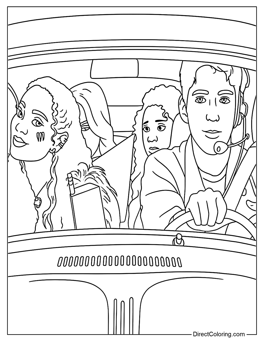 Disney Zombies 4 Coloring Page Printable