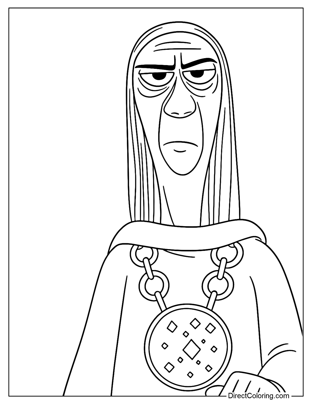 Asmodius from Smurfs Movie Coloring Page