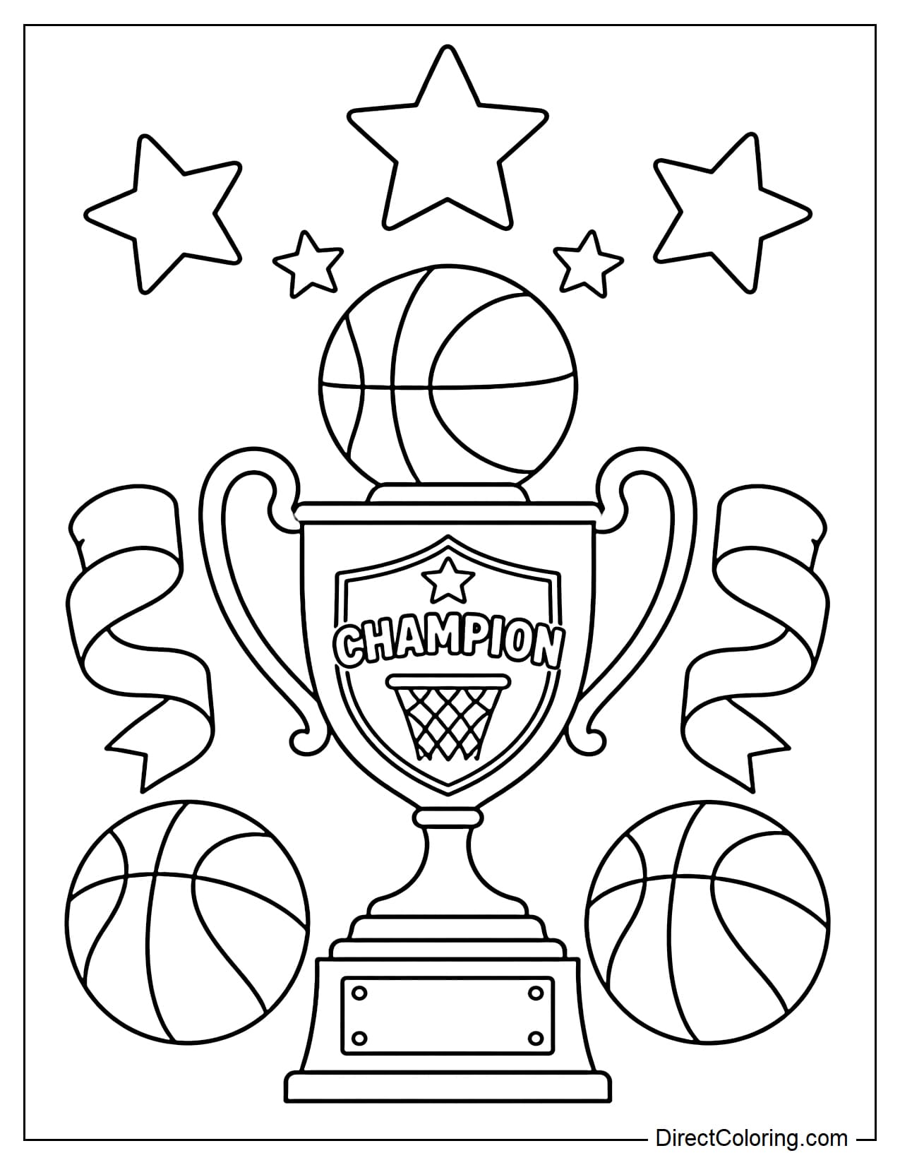 Basketball Trophy Champion