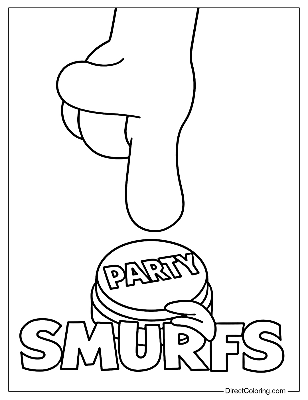 Smurfs Movie Coloring To Print