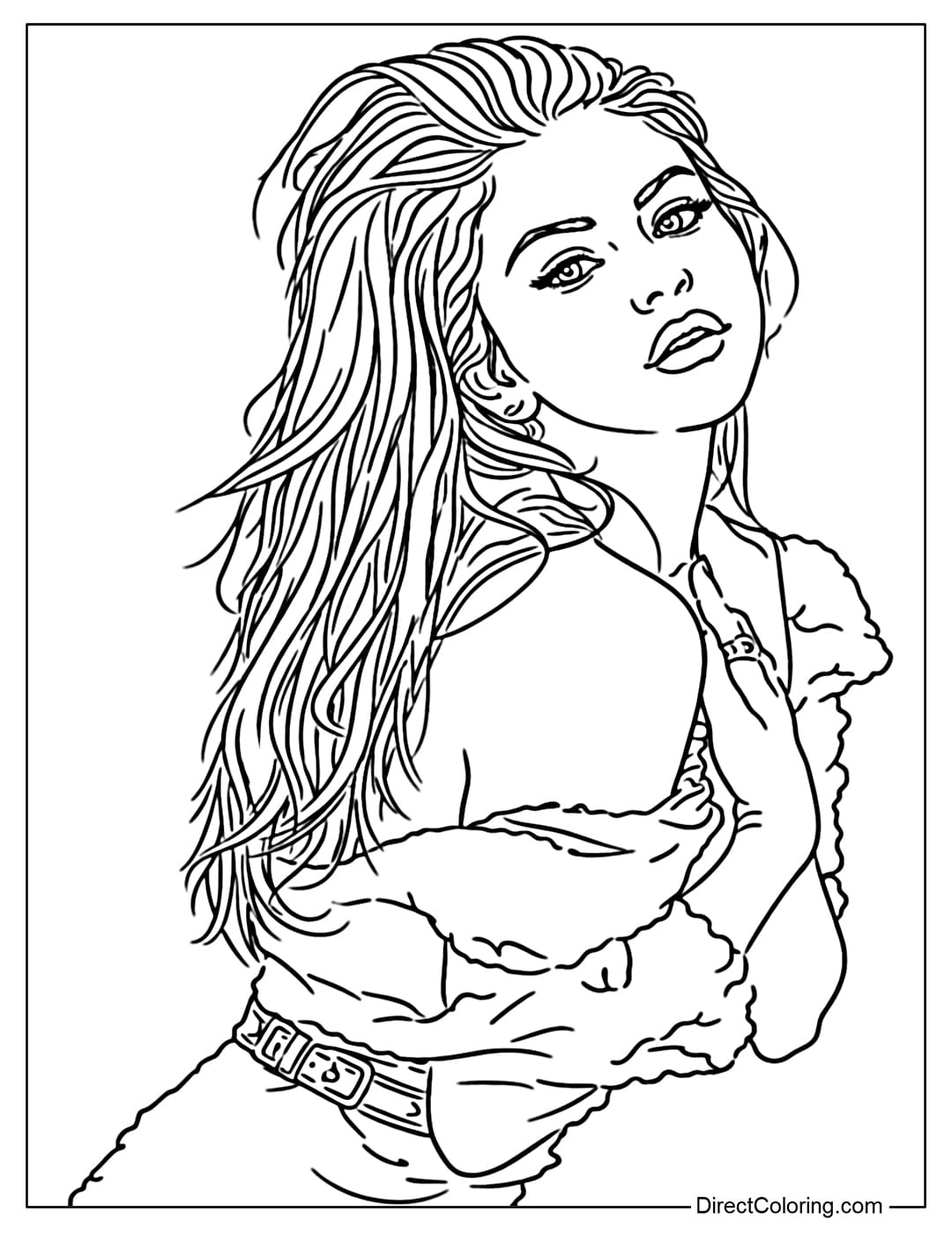 Selena Gomez's captivating beauty and charisma in a sparkling sequin dress, flowing hair, and alluring gaze.