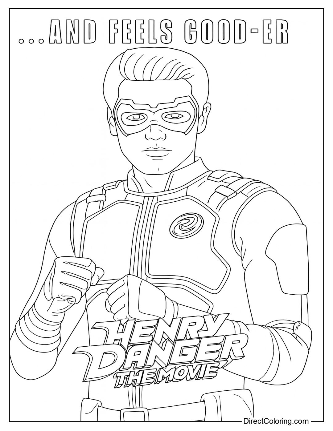 Henry Danger Coloring Page Printable