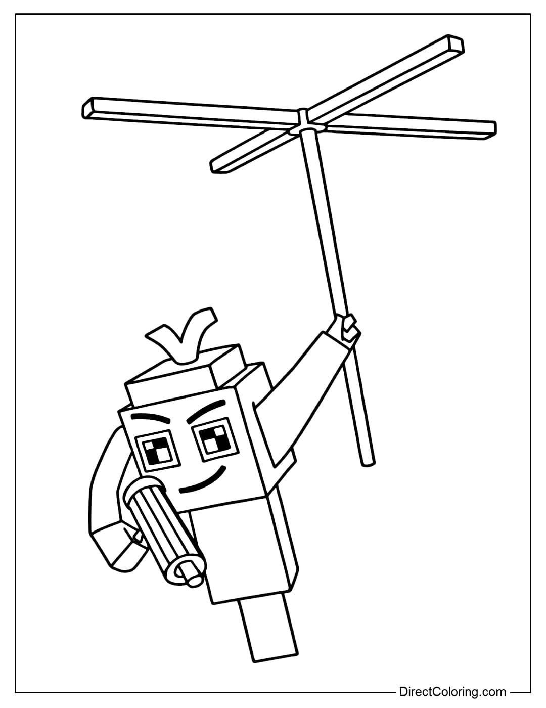 Mr Carrot coloring page in Plants vs Brainrots Roblox game.