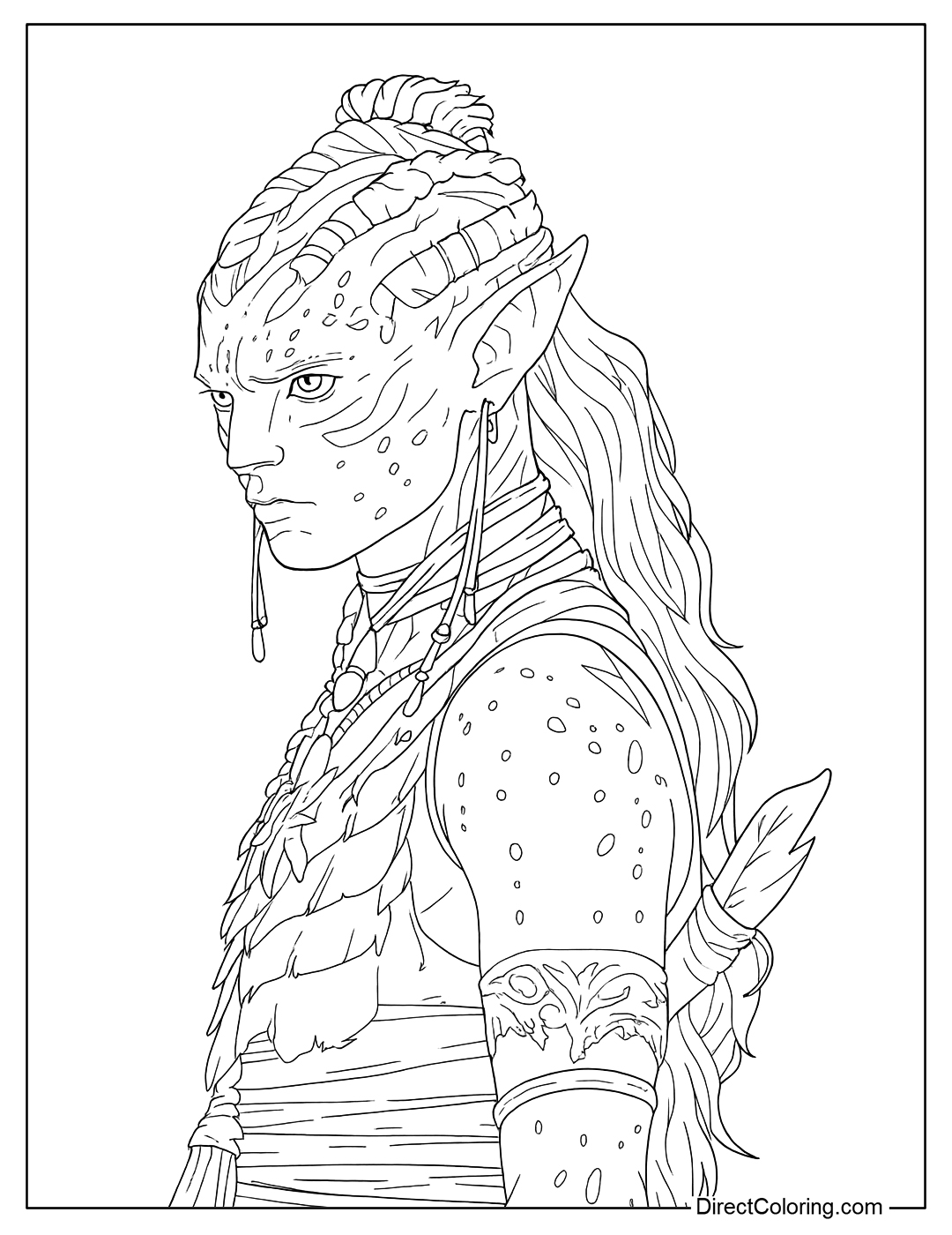 Free Coloring Avatar 3 Fire and Ash
