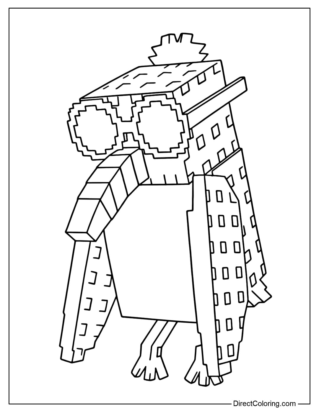 Fluriflura coloring page in Steal a Brainrot Roblox game.