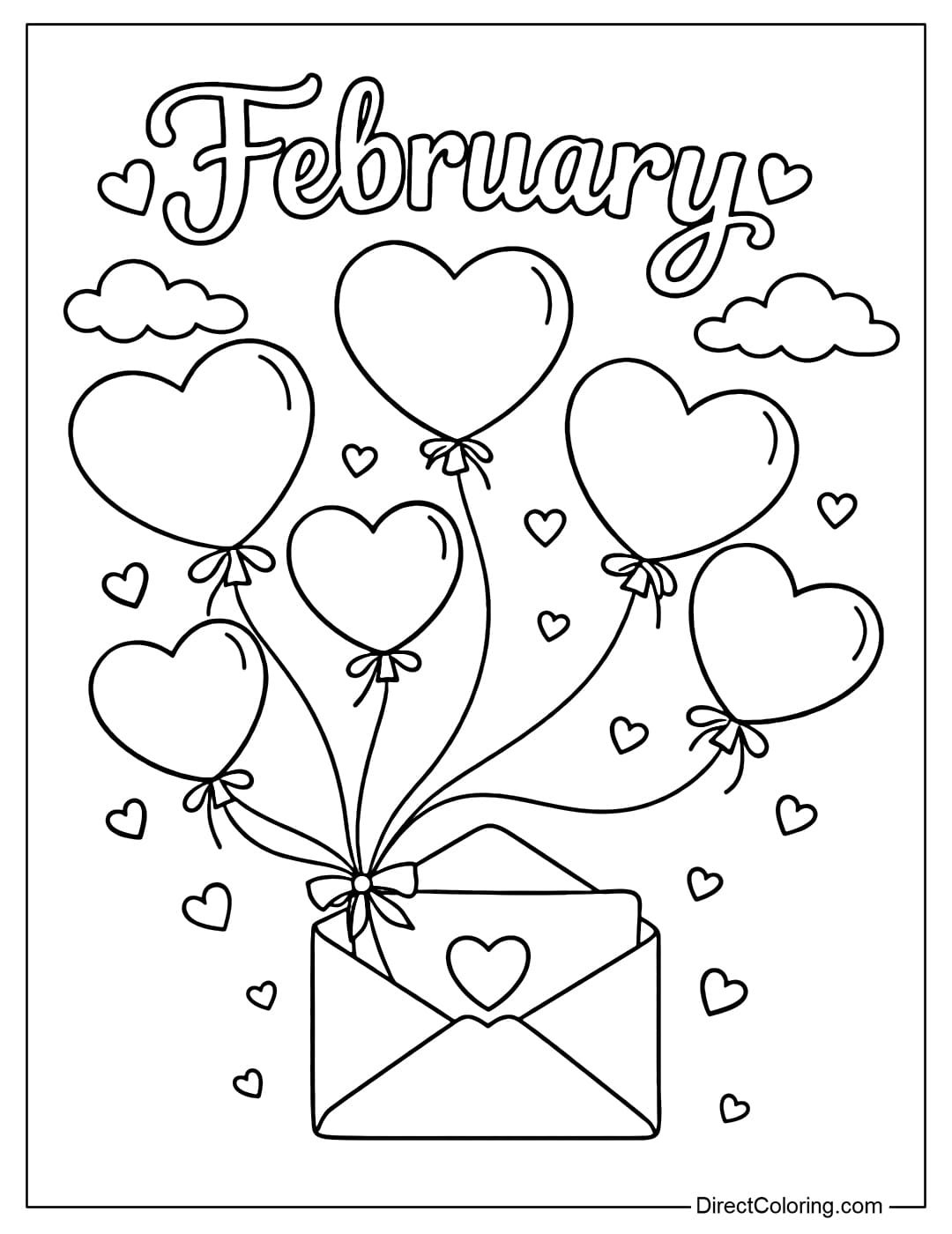 Coloring page for the word 