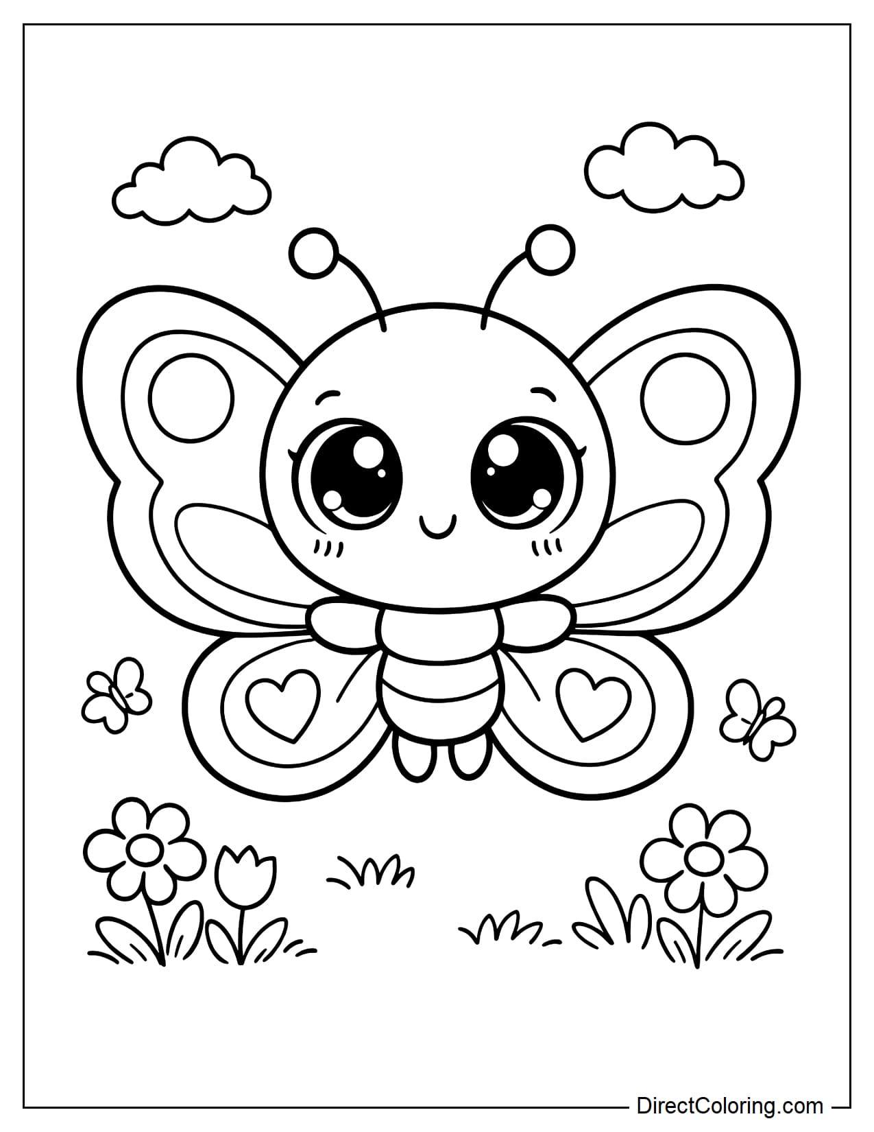 A butterfly with big round eyes.