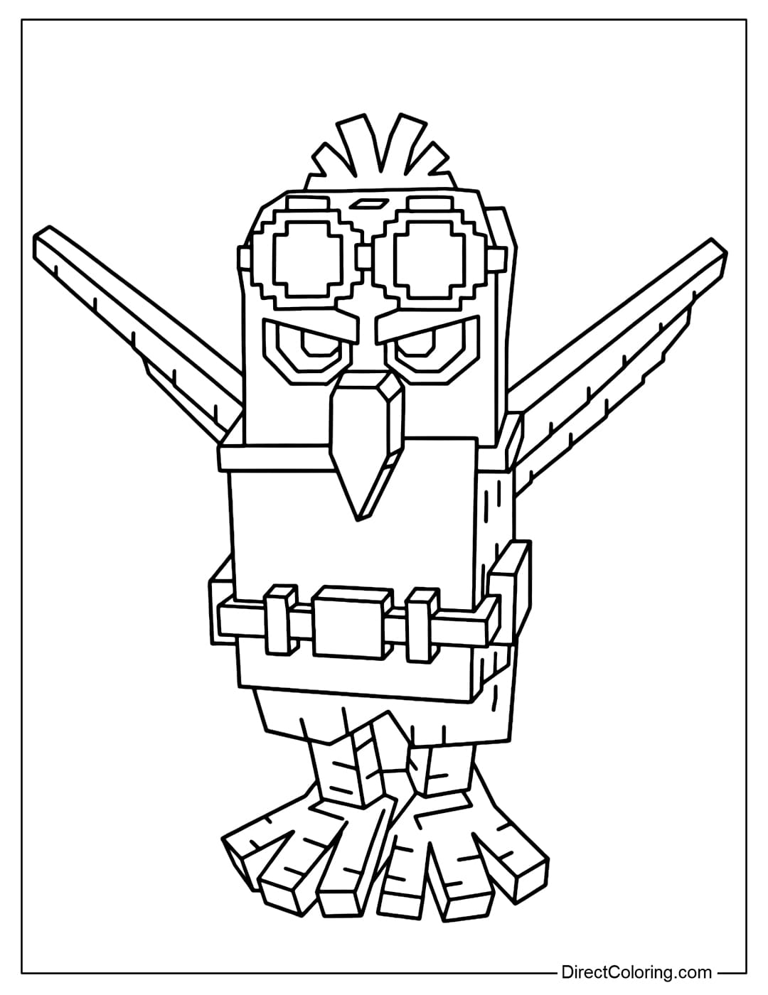 Skura Skura Coloring Page in Plants vs Brainrots Roblox.
