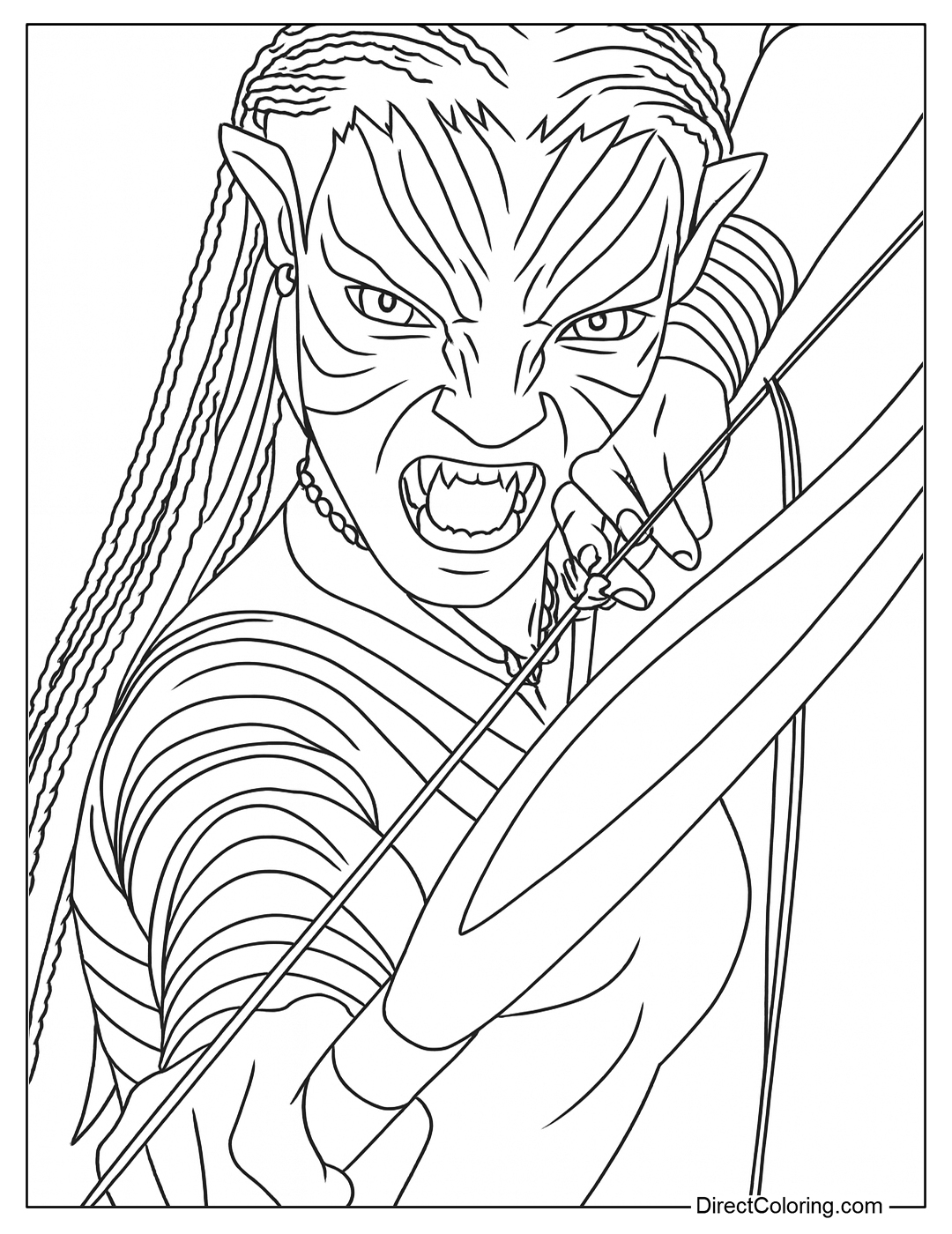 Free Printable Avatar 3 Coloring Page